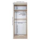 Cairo Ready Assembled Wardrobe with 2 Doors  - Kashmir Gloss & Kashmir