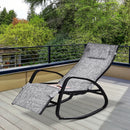 Outsunny Rocking Chair - Light Grey