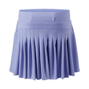 High Waisted Pleated Tennis Skirt With Pockets - Blue