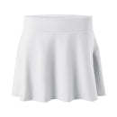 High Waisted Pleated Tennis Skirt With Pockets - White