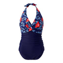 V-Neck One-Piece Swimsuit