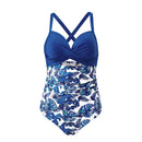 Womens Cut-Out Swimsuit with Cross Straps