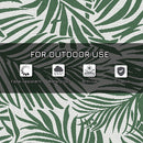 Outsunny Outdoor Rug, 1.5 x 2.4m Patio Floor Mat, Green and White