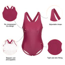 Women One Piece U-Neckline Swimsuit