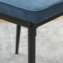 HOMCOM Set of 2 Dining Chairs with Curved Back Padded Seat for Kitchen