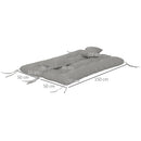 Outsunny Outdoor Back And Seat Cushion With Pillows, No Swing
