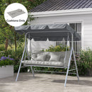 Outsunny Outdoor Back And Seat Cushion With Pillows, No Swing