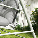 Outsunny Outdoor Back And Seat Cushion With Pillows, No Swing