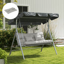 Outsunny Outdoor Back And Seat Cushion With Pillows, No Swing