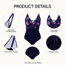 V-Neck One-Piece Swimsuit