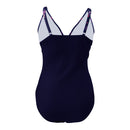 V-Neck One-Piece Swimsuit