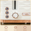HOMCOM Toaster with 4 Slot, 7 Browning Levels, 1600W, Ripple
