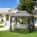 Outsunny Gazebo Swing Seat - Grey