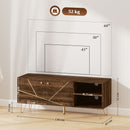HOMCOM TV Stand Cabinet 130cm TV Unit w/ Adjustable Shelves for Living Room