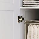 HOMCOM Wardrobe for Bedroom, Double Wardrobe with Hanging Rail