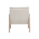 Livingandhome Classic Cushioned Wood Accent Armchair