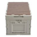 Livingandhome 60L Collapsible 3-Door Storage Box Outdoor Camping Table