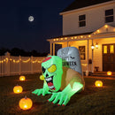 Zombie Tombstone Halloween Inflatable with Lights