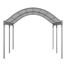 Garden Sanctuary Outdoor Metal Arched Pergola with Shade