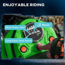 HOMCOM 24V Kids Red Electric Motorbike With Twist Grip Throttle, Music, Horn