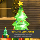 HOMCOM 5ft Inflatable Christmas Tree - Green