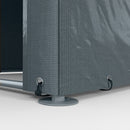 Outsunny 1.6 x 2.2m Garden Storage Shed Portable Shed Tent, Dark Grey
