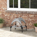 PawHut Cooling Raised Dog Bed w/ Breathable Mesh, Light Grey