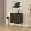 HOMCOM Freestanding Storage Cabinet with Adjustable Shelf for Living Room