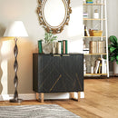 HOMCOM Sideboard, Buffet Cabinet with 2 Doors and Adjustable Shelves