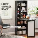 HOMCOM Convertible Desk with Whiteboard Multi-function Workstation