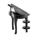 HOMCOM Mini Electronic Piano W/Stool-Black