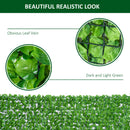Outsunny Decorative Trellis with Artificial Leaves, 3 x 1m, Ivy Leaves