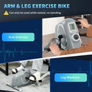 SPORTNOW Pedal Exerciser with 8-Level Magnetic Resistance
