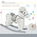 HOMCOM Children's Rocking Horse - White