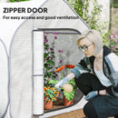 Outsunny Mini Pop Up Greenhouse w/ Reinforced PE Cover, Zipper Door, White