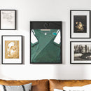 HOMCOM Football Shirt Frame with UV Protection Acrylic Panel, 60 x 80 cm