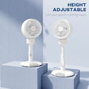 HOMCOM 9 Inch Height Adjustable Air Circulator Fan 70° Oscillating 9 Setting
