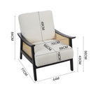 Livingandhome Teddy Fleece Accent Armchair