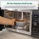 Statesman Solo Digital Microwave, 20 Litre, 800W - Black