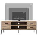 HOMCOM TV Stand for TV up to 50 Inches with Storage Coffee