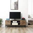 HOMCOM TV Stand for TV up to 50 Inches with Storage Coffee
