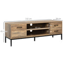 HOMCOM TV Stand for TV up to 50 Inches with Storage Coffee
