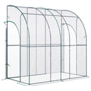 Outsunny Greenhouse Lean To 214x118x212cm - Clear