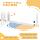 PawHut Pressure Fit Safety Gate, Dog Gate w/ Small Cat Door, 74-100cm Openings