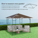 Outsunny 3 x 3(m) Gazebo Canopy Replacement Cover with Drain Holes