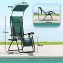 Outsunny Zero Gravity Lounger Chair, Folding Reclining Chair
