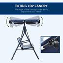 Outsunny Swing Seat 3 Seater - Blue