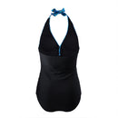 V-Neck One-Piece Swimsuit