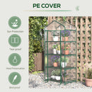 Outsunny Mini Greenhouse with 4 Tiers 160H x 70L x 50Wcm