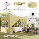 Outsunny 3 x 3(m) UPF50+ Pop Up Gazebo with Sides and Carry Bag